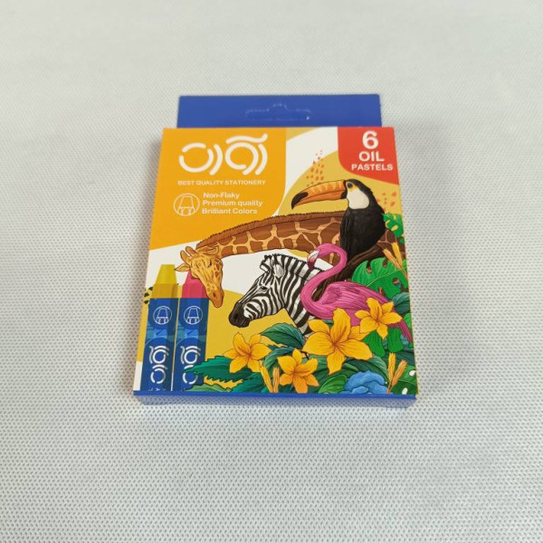پاستل روغنی ۶ رنگ مقوایی ۲۹۰۱ آوات