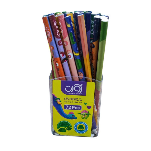 مداد مشکی گرد طرح دار ۳۹۵۳ آوات