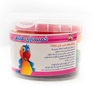 خمیر ۶ رنگ سطلی T.TOYS