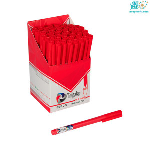 خودکار قرمز نوک ۰٫۷ تریپل صدف