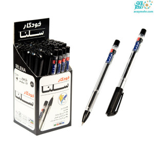 خودکار مشکی ۱ کریستال سلنا