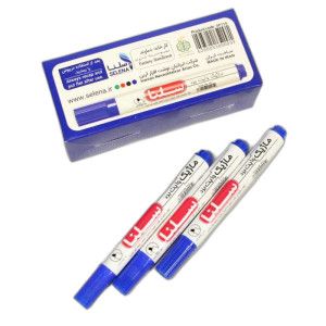 ماژیک وایت برد آبی نوک گرد سلنا