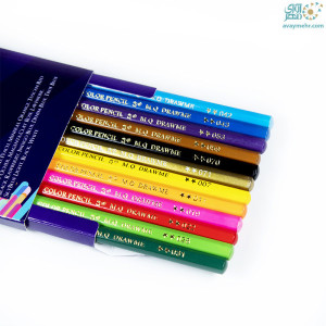 مداد ۱۲ رنگ مقوایی ام کیو