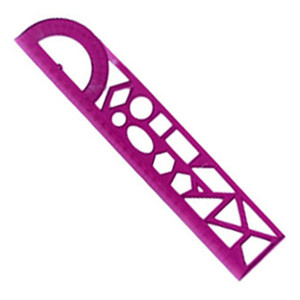 خط کش 30 سانتی شابلون دار صریر