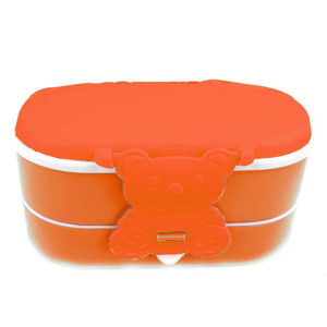 ظرف غذا دو طبقه ی خرسی فرمی نو