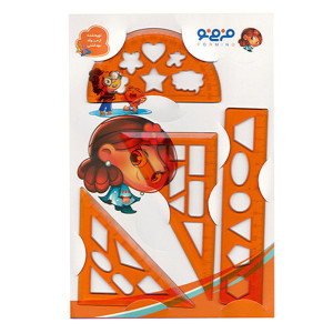 ست ۴ تکه ای شابلون دار فرمی نو